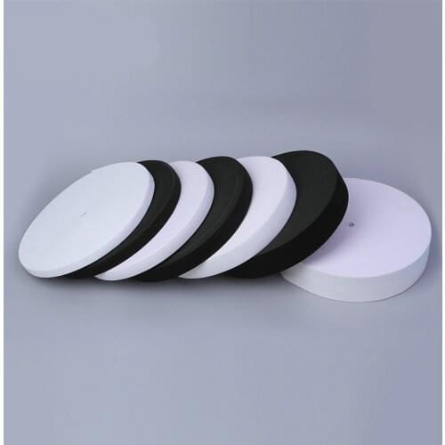 20 yards Knitted Elastic - Black or White- Clothes Suspenders Elastic 10mm/20mm