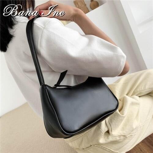 2020 Popular Mini Retro Shoulder Bag Women Messenger Handbags PU Leather Street Casual Solid Zipper Bolsa Mujer Subaxillary Bags