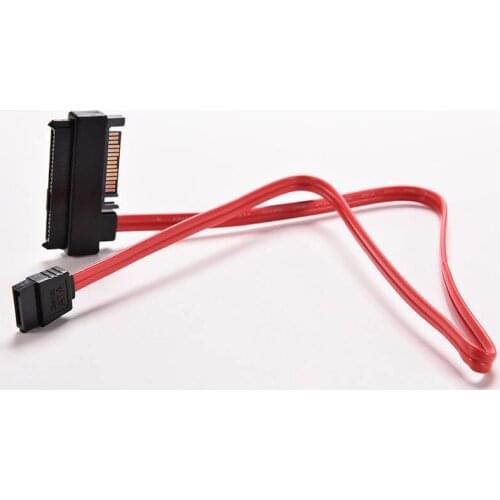 29 Pin SAS SFF-8482 to 7 Pin SATA Style SAS Ports HDD Data Cable + 15Pin Power Connector PC Computer