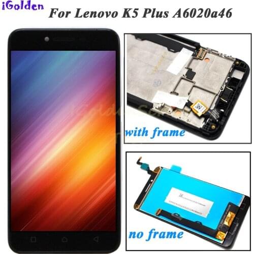 5.0'' 1920x1080 LCD For Lenovo K5 Plus Display Touch Screen Digitizer Replacement Parts A6020 A6020A46 LCD