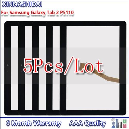 5PC For Samsung Galaxy Tab 2 GT-P5100 P5100 P5110 N8000 Touch Screen Panel Digitizer Assembly Front Glass