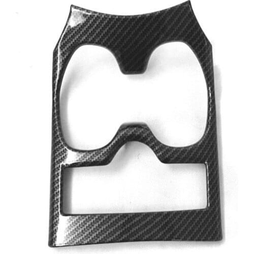 ABS Carbon Fiber For NISSAN Xtrail X-Trail T32 Rogue 2014 2015-2018 Accessories Car Water Cup Holder Cover Trim Interior 1pcs