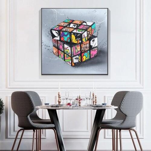 Abstract graffiti canvas painting game processing art Gamepad posters and prints wall print canvas childrens room decor gifts