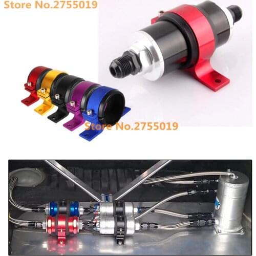 Aluminum Single Fuel Pump Bracket Oil Filter Bracket For Fuel Pump Fuel Filter Bracket