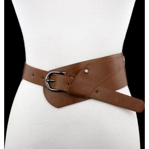 Designer Luxury Belt Ladies 2020 Waist Band Waistband Balck PU Leather Belt Dress Jacket Cummerbunds Women Corset Belt