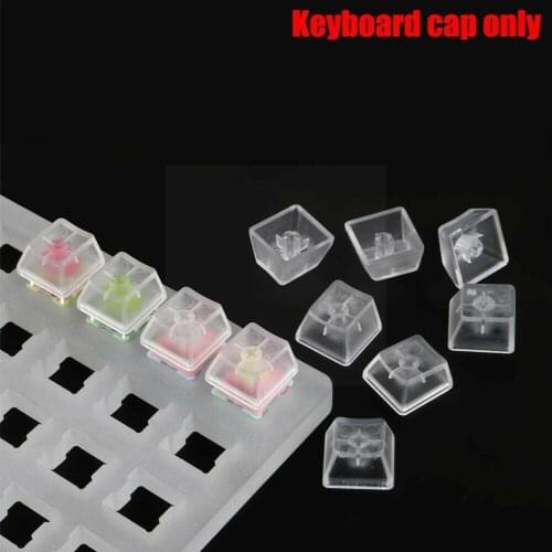 10 Pieces Of R4 High Mechanical Keyboard Keycap Transparent Keycap Cross Transparent for CHERRY Gateron Switch Y7M1