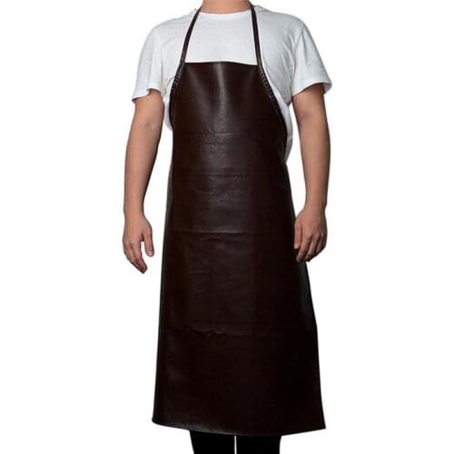 29 Leather Cooking Baking Aprons Waterproof Oil-Proof Kitchen Apron Restaurant Aprons For Women Home Sleeveless Apron