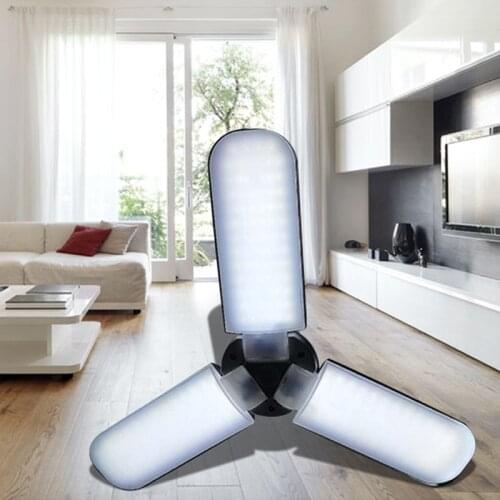 35W 45w Adjustable LED trefoil bulb E27 Foldable leaf lights energy saving lamps for Factory home lighting indoor household