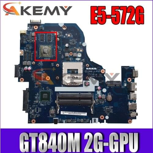 NBMQ011001 Z5WAW LA-B702P motherboard for ACER E5-572 E5-572G Laptop motherboard PGA947 HM87 GT840M 2G DDR3 100% test work