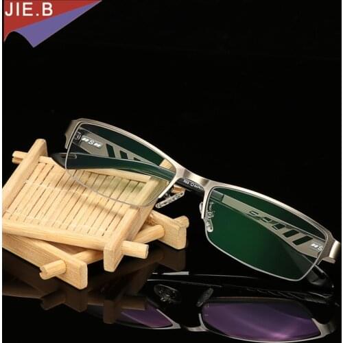 New DESIGN Men Titanium Glasses Frame Ms Ultralight Square Eye Myopia Prescription Eyeglasses Male Half Optical Frame