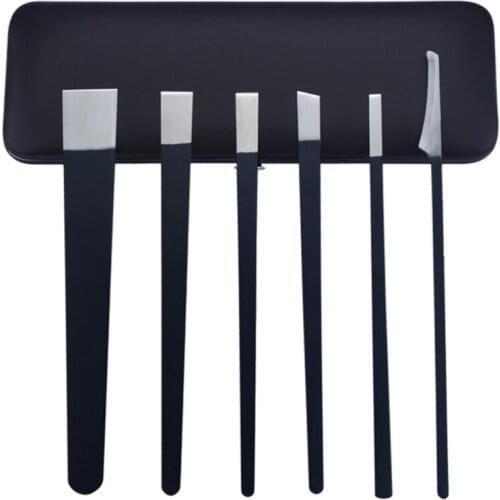 Black Stainless Steel Pedicure Knife Professional Pedicure Knife Set Foot Care Tool Nail Tool Kit