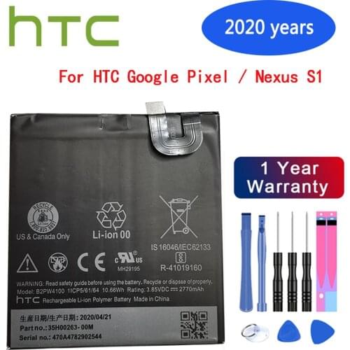 HTC Original Battery B2PW4100 2770mAh Battery for HTC Google Pixel / Nexus S1 Batteries Batteria+free Tools