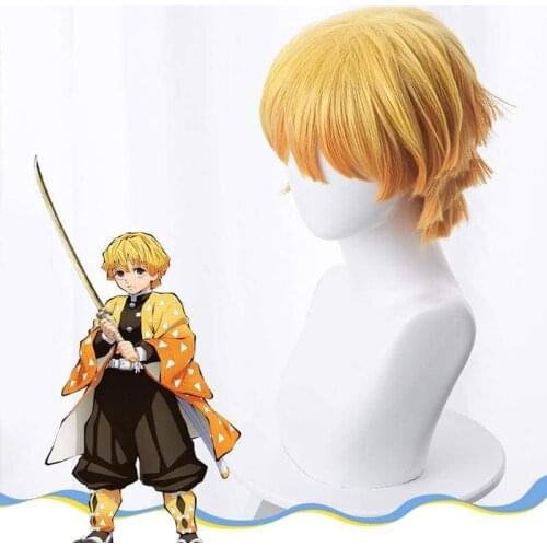 Demon Slayer: Kimetsu no Yaiba Zenitsu Agatsuma Cosplay Wig