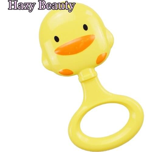 Little Duck Rattles Baby Rattle Bed Bell Ring Molar Plastic Ring Baby Educational Toys Newborn Toys 0-12 Months