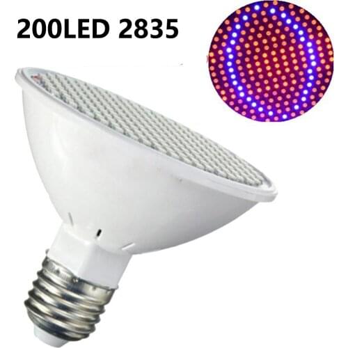 Full Spectrum E27 led Grow Lamp Phyto 200 light led For Plant Grow Light Red Blue led for Plant Flower Growth Bulb