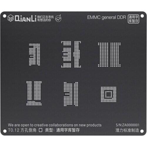 Qianli iBlack 3D BGA Reballing Stencil Kit for Android Qualcomm EMMC DDR MTK 6582 MSM8916 8917 8909 8939 8953 8940 Kirin 665 659
