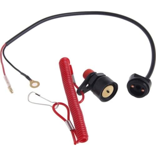Safety Lanyard Motorle Universal Boat Outboard Motor Kill op Switch Motorboat Engine Emergency Flameout Switch wi Safety Rope