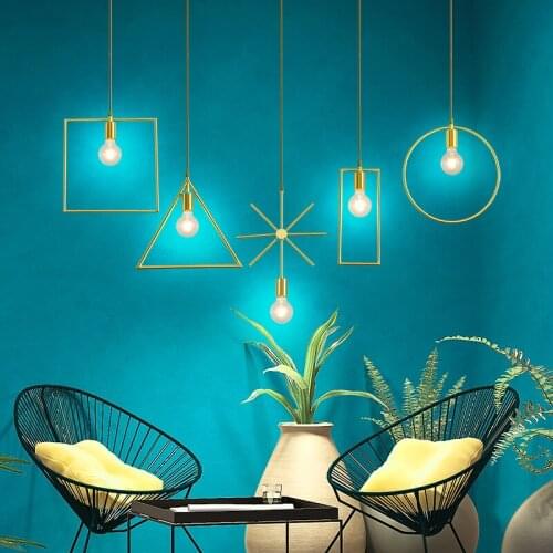 Modern industrial lamp deco chambre wood living room LED pendant lights restaurant pendant lights deco maison hanglamp