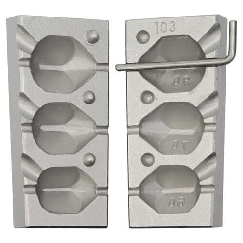 Mould lead fishing INline gr.60-70-90 F 103