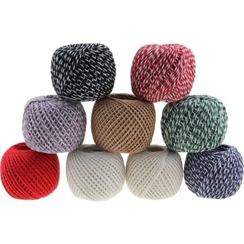 High Quality 100 Meters Cotton Twine Burlap String Cord Rope Hemp Natural Jute Rustic Country Gift Wrapping Craft