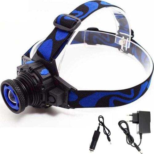 Rechargeable Q5 LED Headlamp Head Light Torch Frontal Flashlight Forehead Bike Running Headlight Zoomable Head Lamp Waterproof