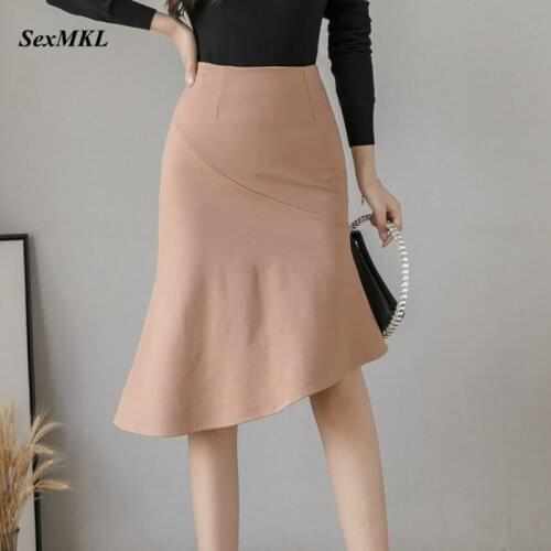 Plus Size Elastic Bodycon Skirts Women 2020 Summer Fashion High Waist Sexy Black Skirt Elegant Korean Red Office Pencil Skirt