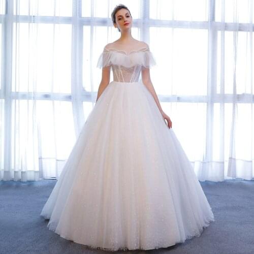 9012 robe de mariee princesse de luxe boho wedding dress backless sexy sequins dress vestidos largos wedding bridal gowns