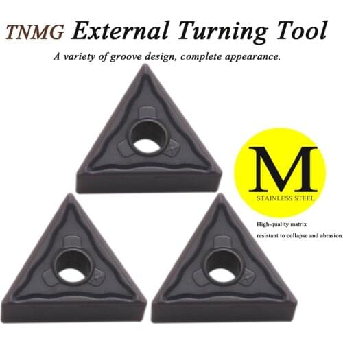 10PCS TNMG160404 HX MP1125 Carbide Insert External Turning Tools High Quality TNMG 160404 Iathe CNC TOOL For Stainless Steel