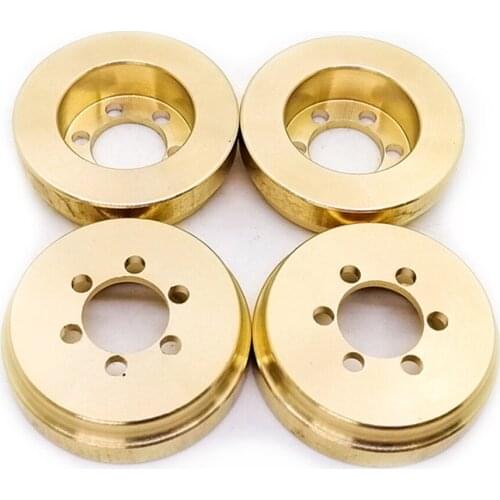 2PCS Brass 63g Internal Counterweight for 1.9 2.2 inch Wheel Rims Axial SCX10 90046 D90 TF2 Traxxas TRX4