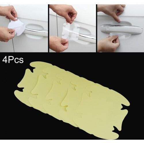 4Pcs/lot Car Handle Protection Film Car Exterior Transparent Sticker fit for Automotive Paint Scratch Guard