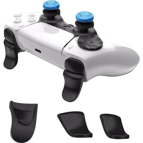 5pcs Thumb Stick Grip Key Caps Joystick Cover L2 R2 Trigger Extender D-pad Button Cap For Playstation 5 PS5 Gamepad Accessories