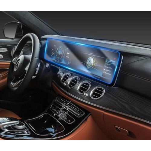 Car TPU Navigation Protective Film DVD Touchscreen Display LCD Board Guard For Mercedes Benz E GLA GLC S C Class Accessories