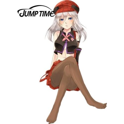 JumpTime 13cm x 7cm Car Styling Super Lovely Beauty Cartoon God Eater Anime JDM Window Decal 3D Car Sticker Accessories