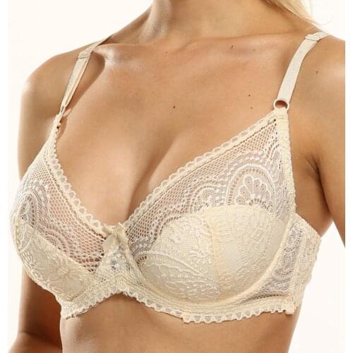 Women Push Up Floral Lace Bras Brassieres Sexy Bralette Deep V Bras Fashion Underwear