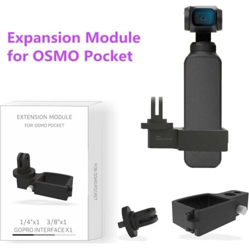 FOR DJI Osmo Pocket Multifunctional Expansion Module Aluminum Alloy 14 Mount Adapter for Gopro Handheld 4K Video 3-Axis Gimbal