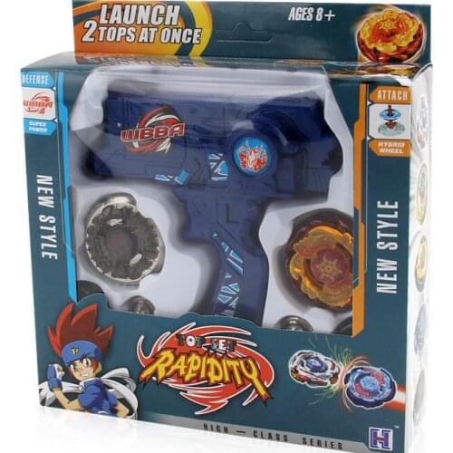 Hot Sale Spinning Top Metal Spinning Tops Toy Set Bey Toy blade with Dual Launchers Hand Spinner Metal