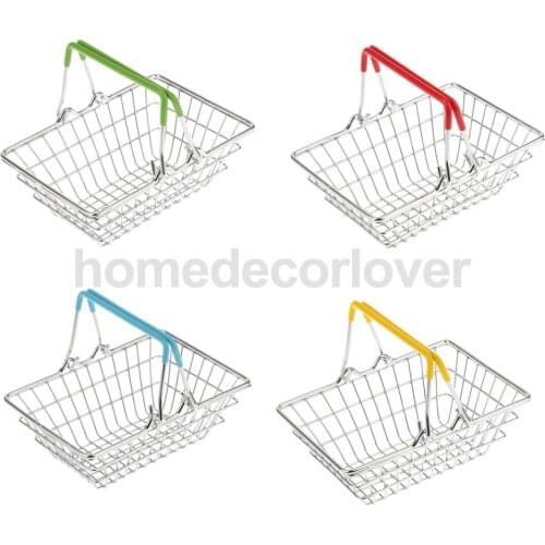 Mini Shopping Hand Basket Home Storage Basket Table Decoration Kids Toys