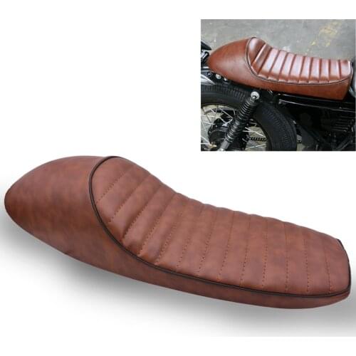Motorcycle Cafe Racer Seat Hump 24.5Inch Vintage Saddle Seats for Honda CB GB GL CBR Suzuki GS Yamaha XJ XJ550 XT500 XS650
