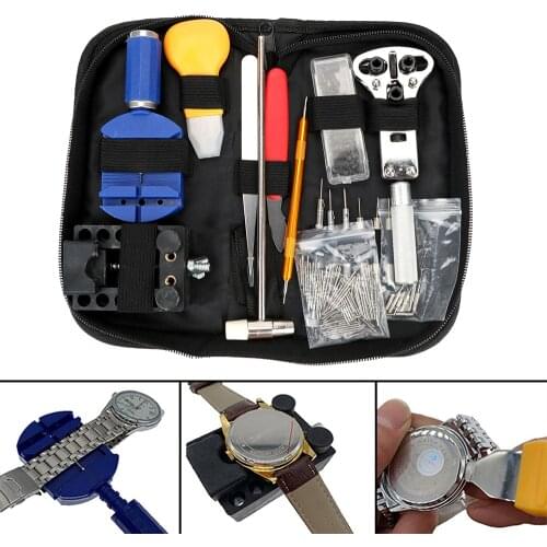 Watch Repair tool Kit Spring Bar Remover Hand Tools Set Watch Link Pin Remover Case Opener 147pcs/set Watchmaker Tools