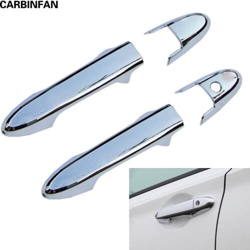 ABS Chrome Door Handle Cover Trim Molding Catch Cap Overlay Garnish Car Styling 4pcs/Set For Honda Vezel HR-V HRV 2014 2015 2016