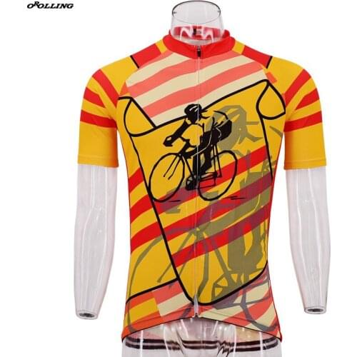 New Classical Retro NATIONAL SPAIN STYLE RIDER Team Maillot Cycling Jersey Customized Orolling Tops