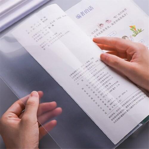 10 Sheets A4 A5 B5 Notebook Covers Self-adhesive Book Cover Waterproof Planners Book Case for Students Wrapping Films Protector