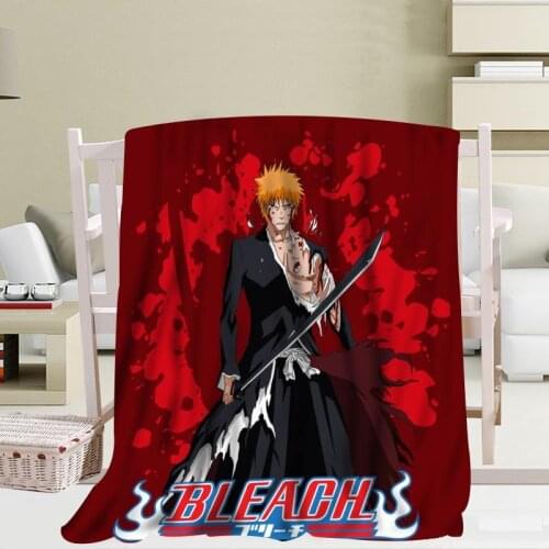 Custom BLEACH blanket Flannel Falafel Fabric56x80inch 50X60inch 40X50inch Sofa Bed Throw Blanket Kid Adult Warm Blanket