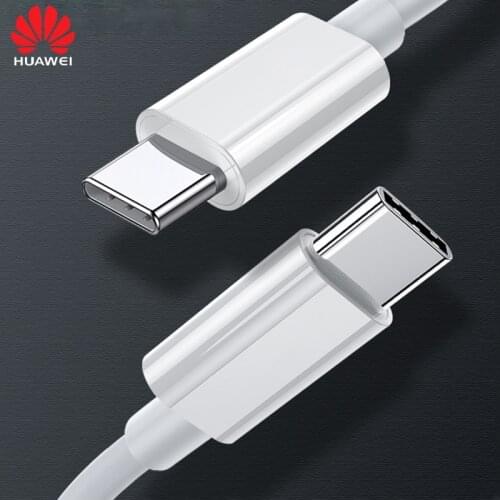 Original Huawei 65W PD Fast Charging Dual Type-C Cable 6.5A Line For Macbook X pro 13 P40 P30 Honor Magicbook 14 Ipad Pro 11