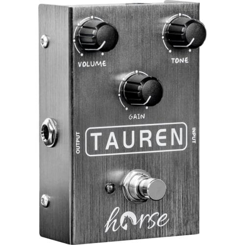 Horse Tauren Wide Range High Gain Overdrive Pedal from Clean Boost to Distortion for Electric Guitar Effect