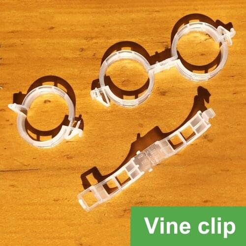 300/600PCS Plastic Plant Support Clips Tomato Hanging Trellis Vine Connects Plant Greenhouse Vegetables Garden