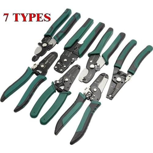 Pliers Crimping Tool Pliers Combination Multifunctional Cable Crimper Cutter Wire Stripper Decrustation Pliers Repair Tool Plier