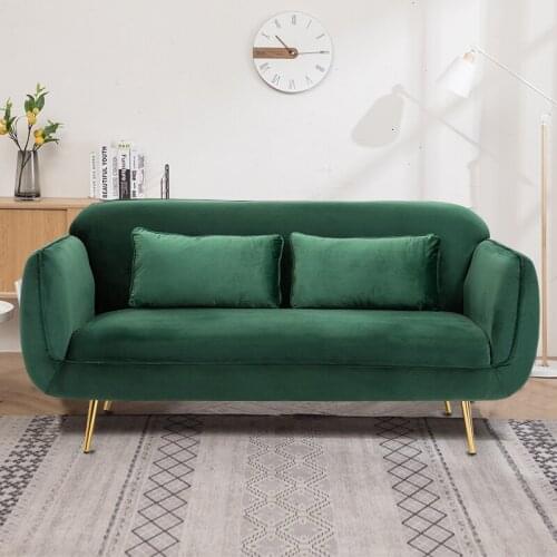 YL Nordic Fabric Sofa Small Apartment Simple Modern Living Room Double Three-Person Clothing Store Rental House Simple