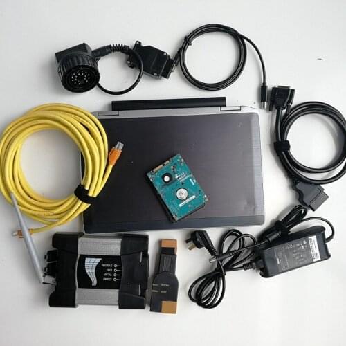 Code scanner wifi icom next car programmer diagnostic tool with used laptops computers E6320 software ista 1TB HDD obd