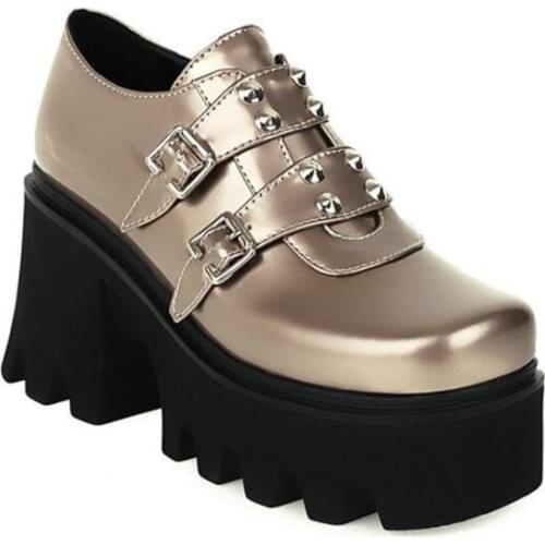 Lolita Shoes Women Luxury Non-leather Casual Vintage Soft Sister Girls High Heels Waterproof College Fashion Platform Shoes